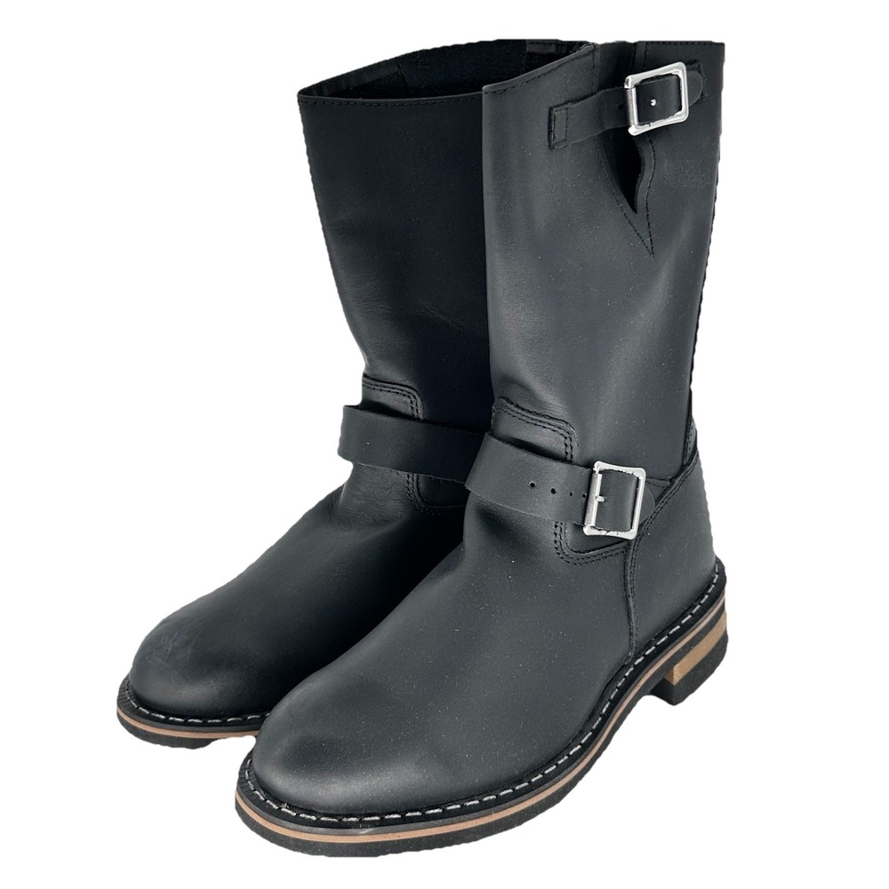 Mason Work America Men's 8 Wellington Blk‎ Leather Boots